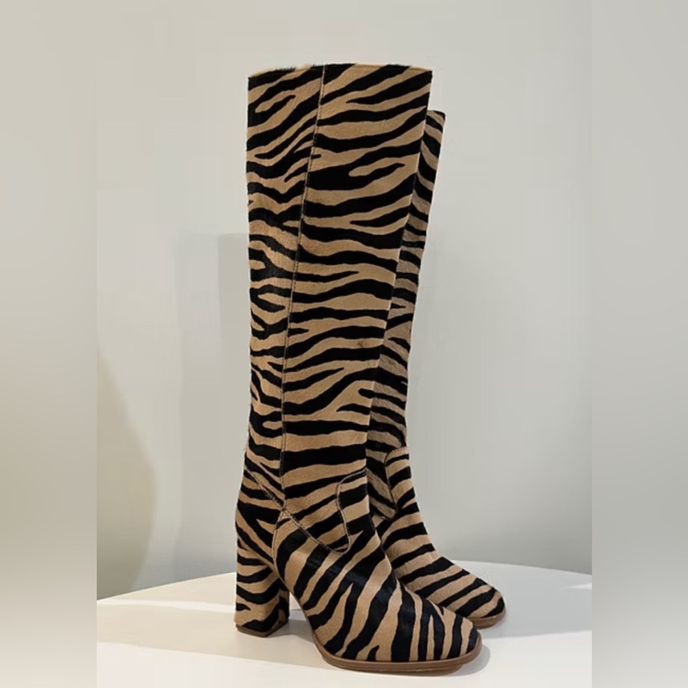 MNZ Lune Boot in Tiger Pony Hair — Size 40 (Fits US 9)